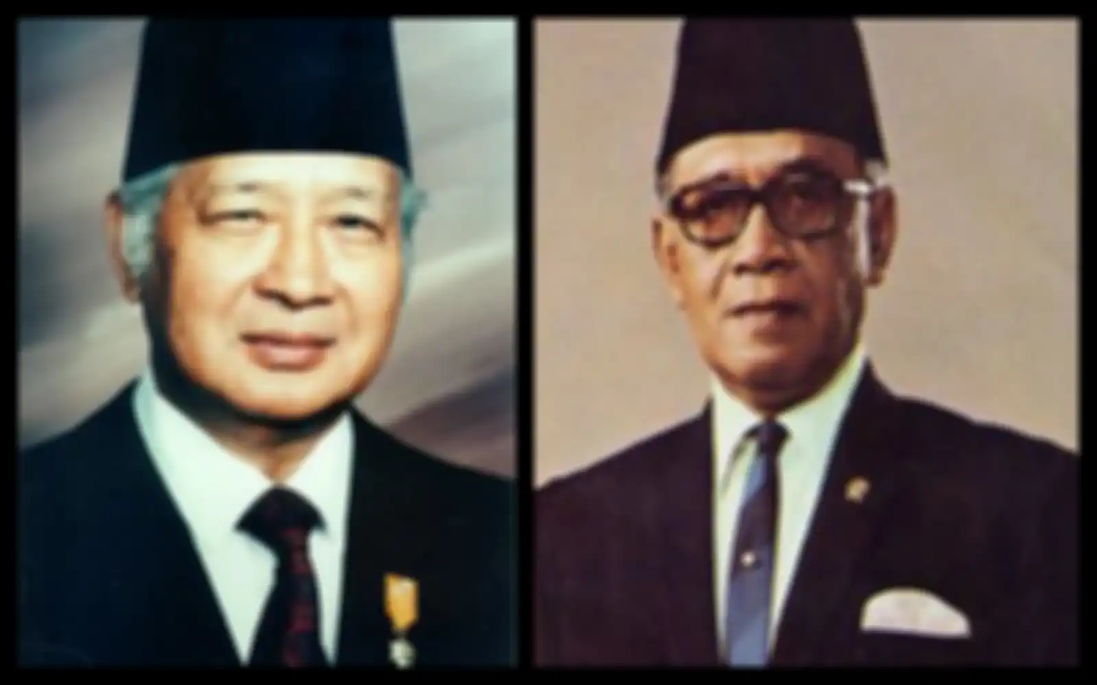 Presiden Soeharto dan Wapres Sultan HB IX 