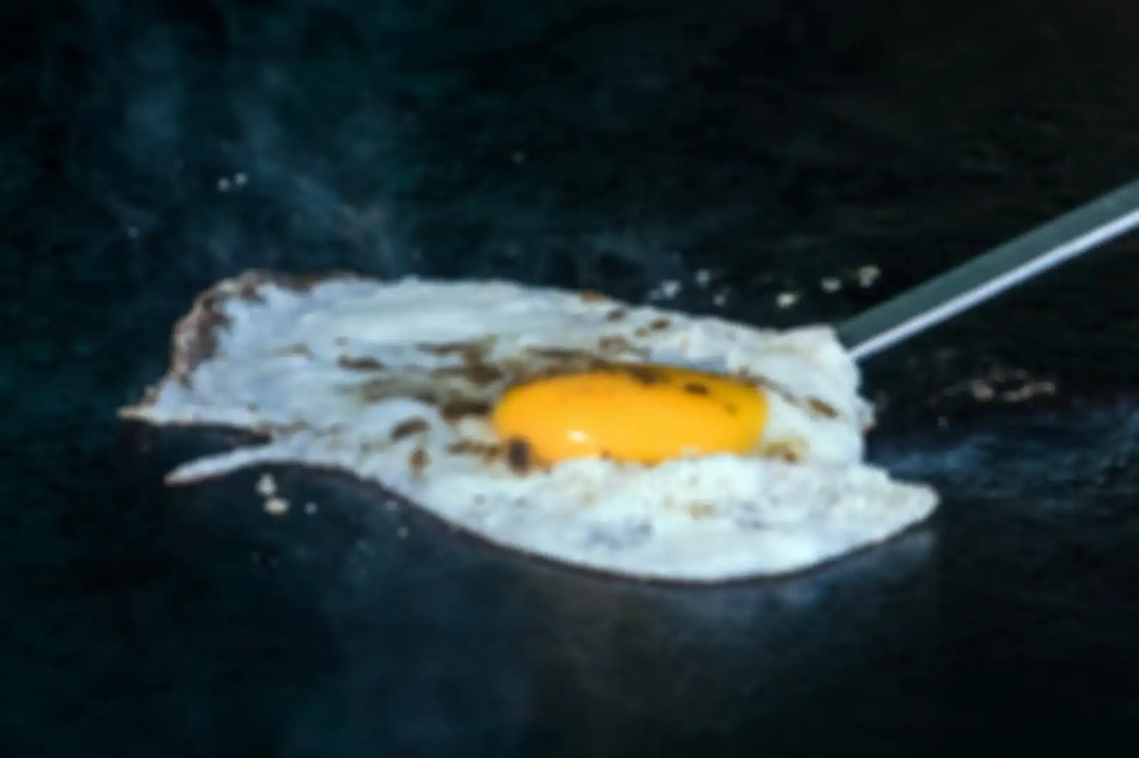 Memasak telur dengan suhu tinggi