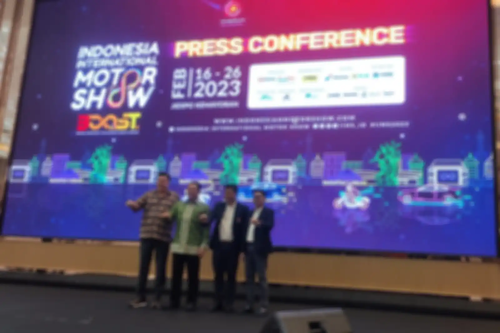 Ketua MPR Bambang Soesatyo menghadiri press conference IIMS 2023.