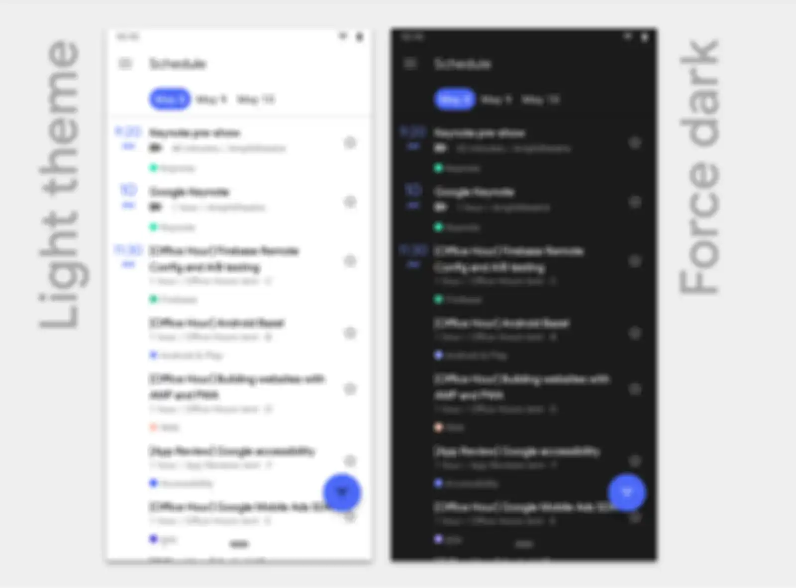 Gambaran tampilan baru Android Q