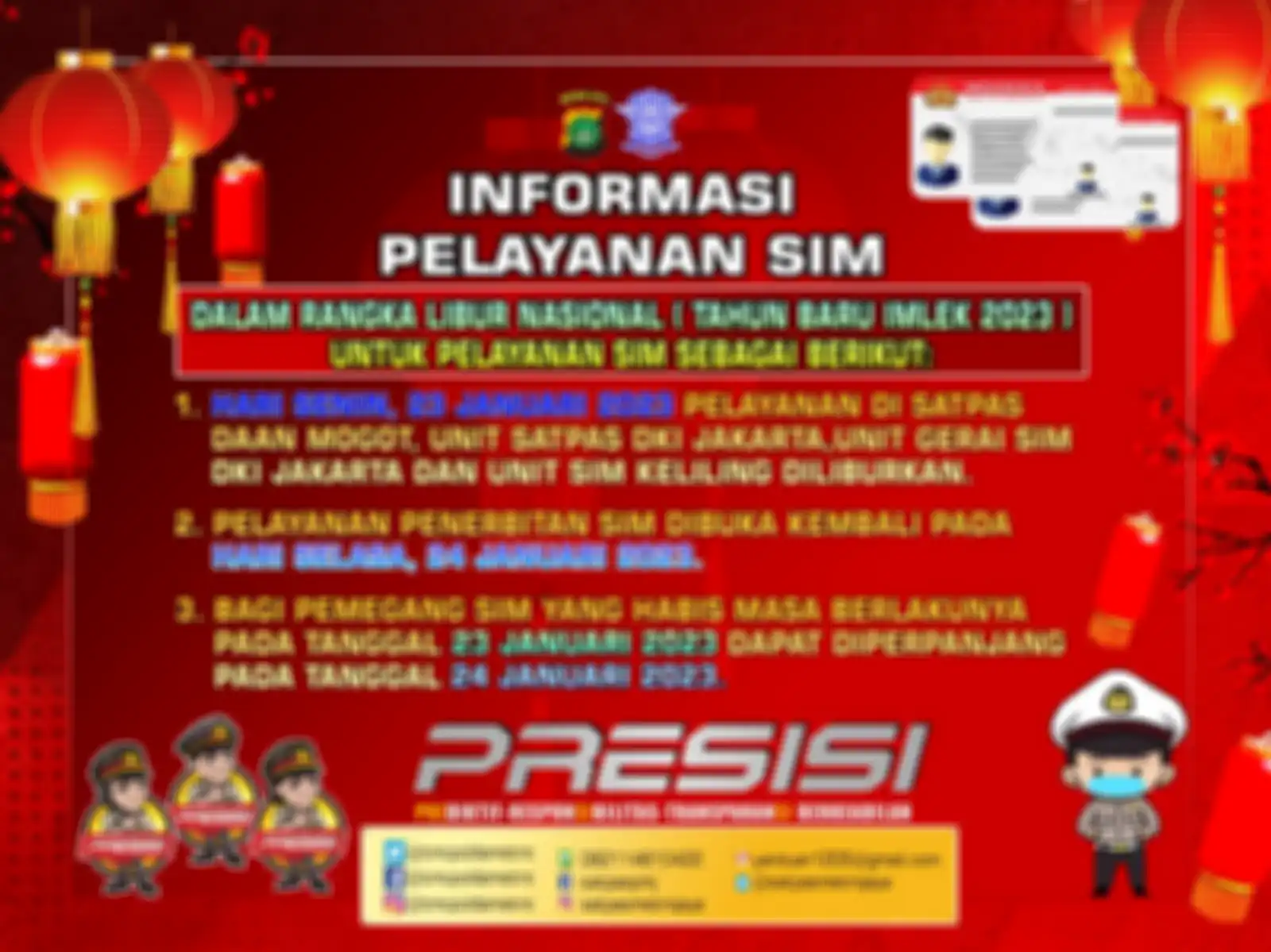 Informasi SIM Keliling hari ini