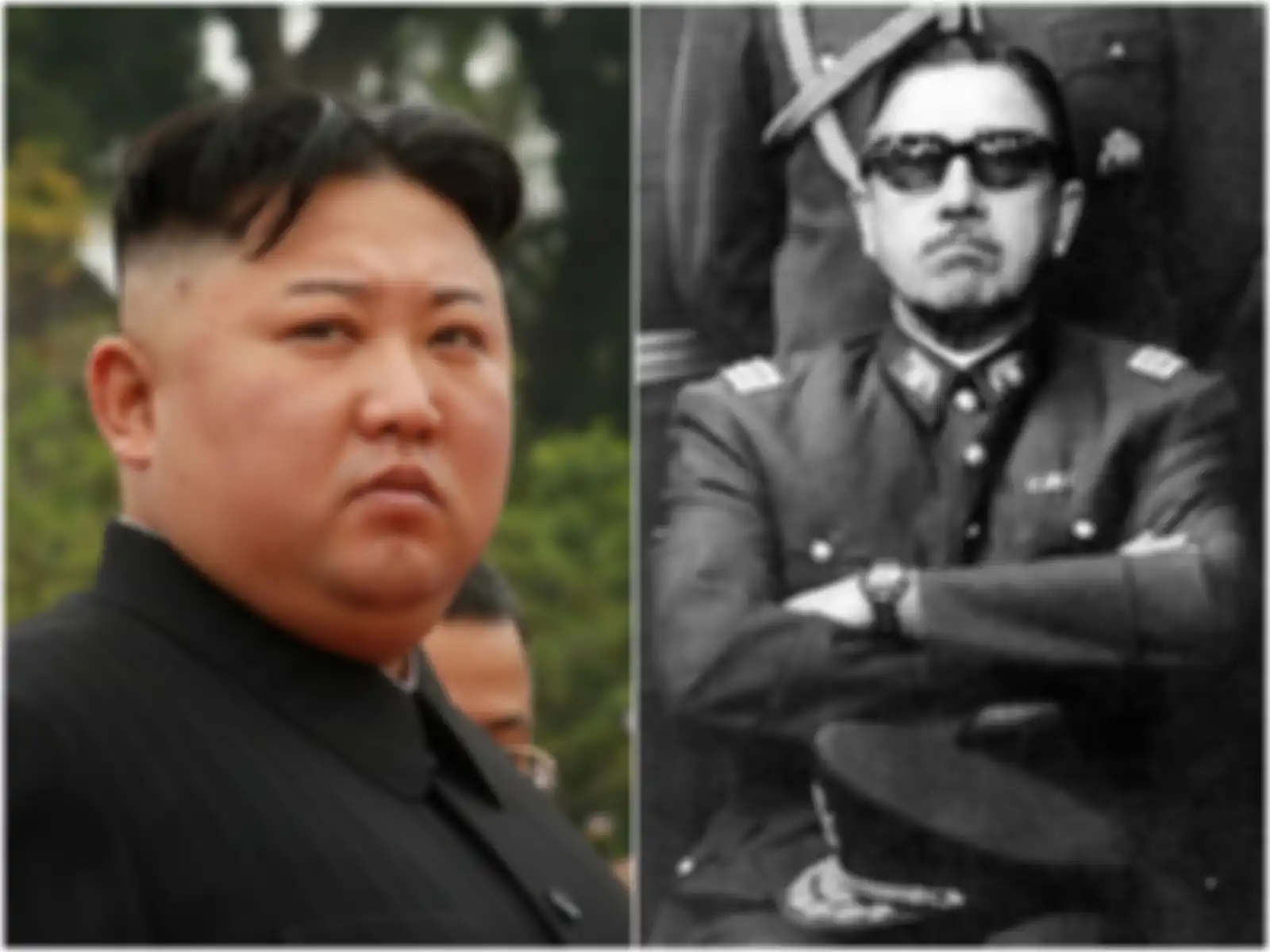 Kim Jong Un (kiri) Augusto Pinochet (kanan)