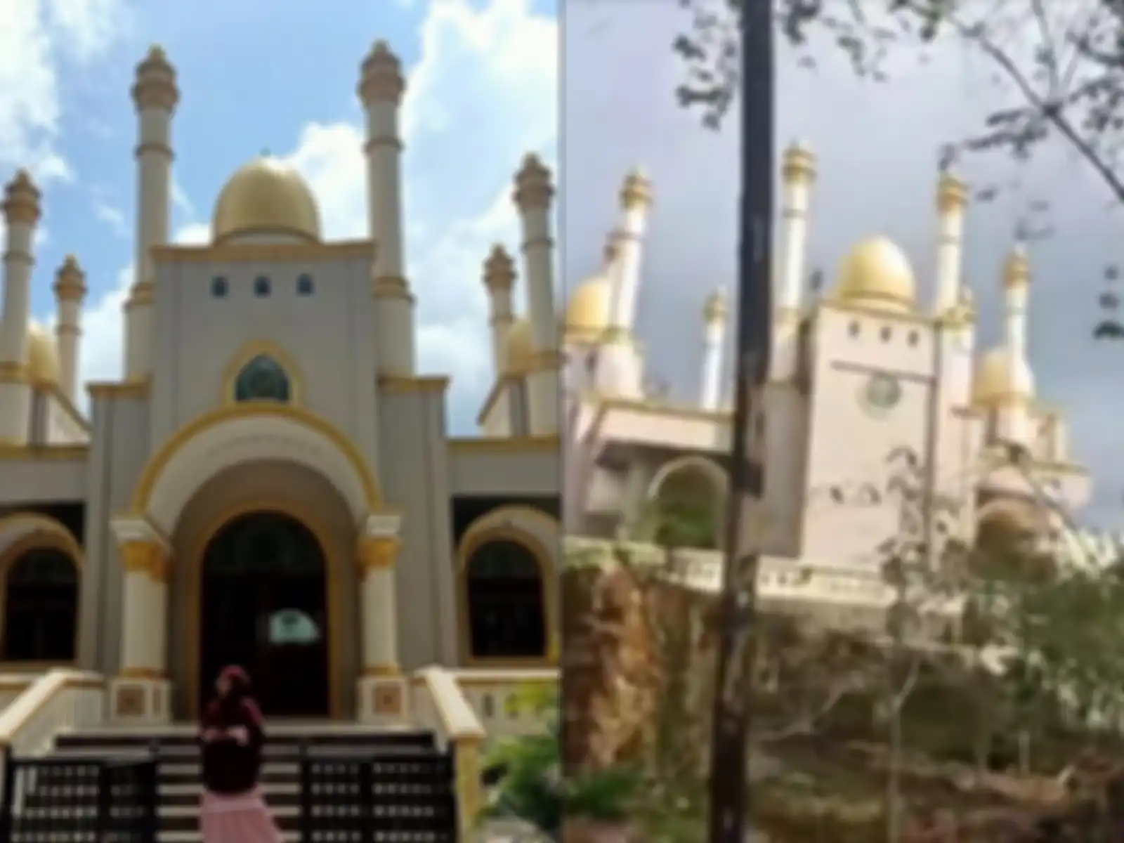 Masjid megah yang dibangun di tengah hutan sedang menjadi sorotan dan viral di media sosial setelah tersebar di Facebook