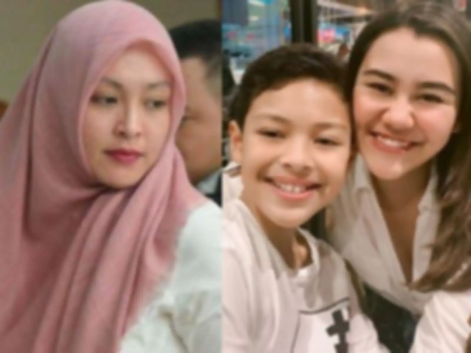 Angelina Sondakh , Keanu Massaid dan Aaliyah Massaid