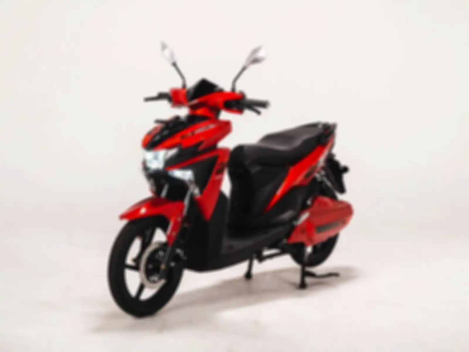 Tampilan motor listrik Selis Agats, dari depan mirip Yamaha Soul GT.