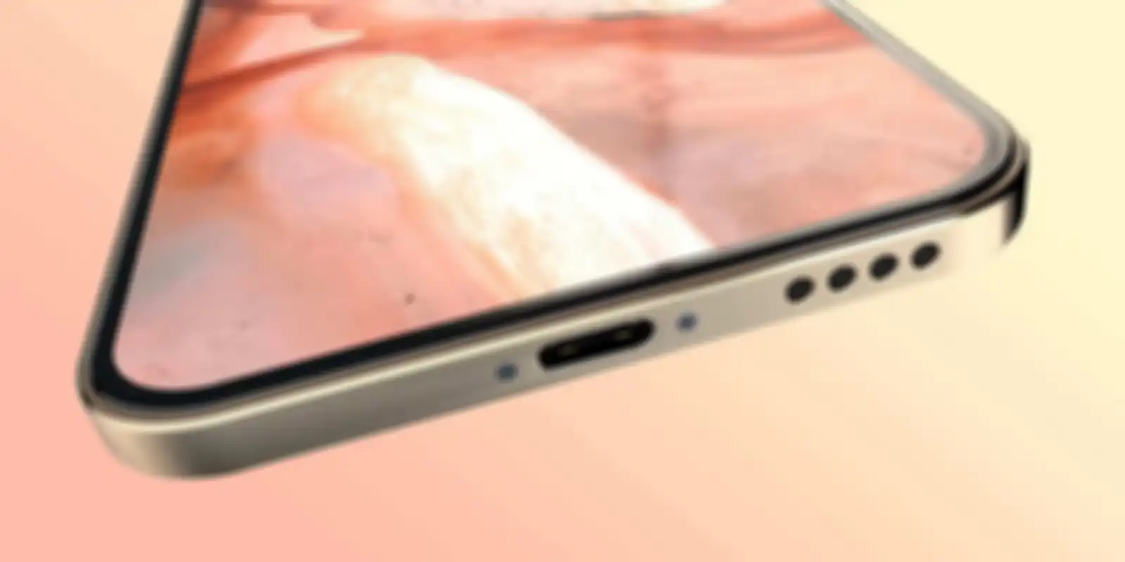 Ilustrasi iPhone dengan USB Type-C
