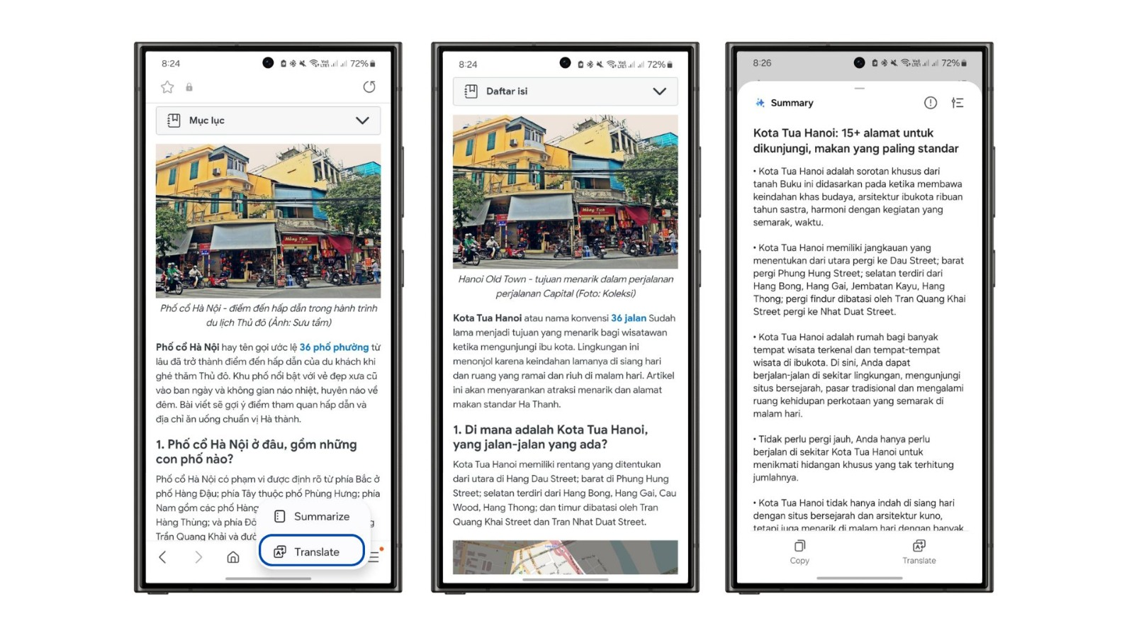Fitur Browsing Assist Galaxy AI