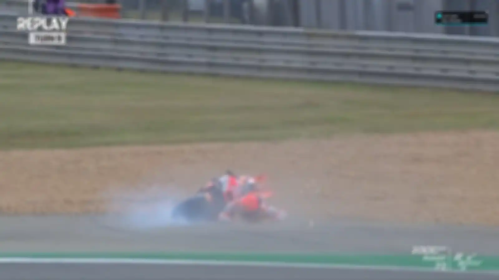 Marc Marquez crash dua kali di sesi MotoGP Prancis