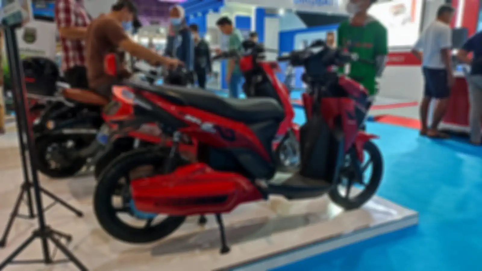 Motor listrik Selis Agats di PEVS 2023.