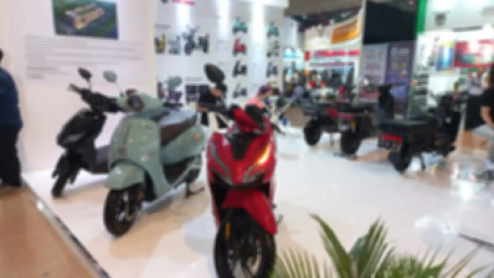 Beberapa motor hadir di pameran INAPA 2023 di JIExpo Kemayoran Jakarta.