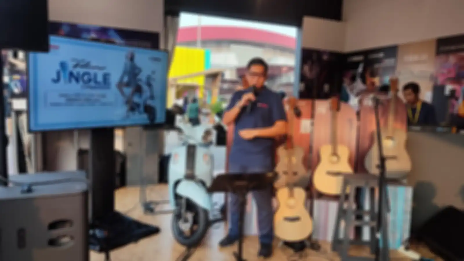 Penjelasan soal Grand Filano Jingle Competition oleh pihak Yamaha Motor di Java Jazz 2023.
