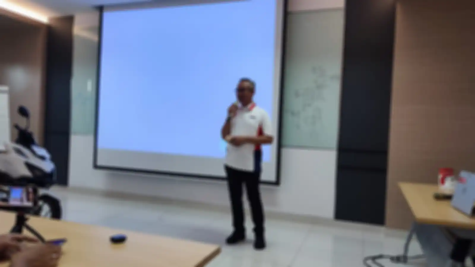 Ahmad Muhibbuddin selaku GM Corporate Communication AHM memberikan klarifikasi terkait rangka eSAF.