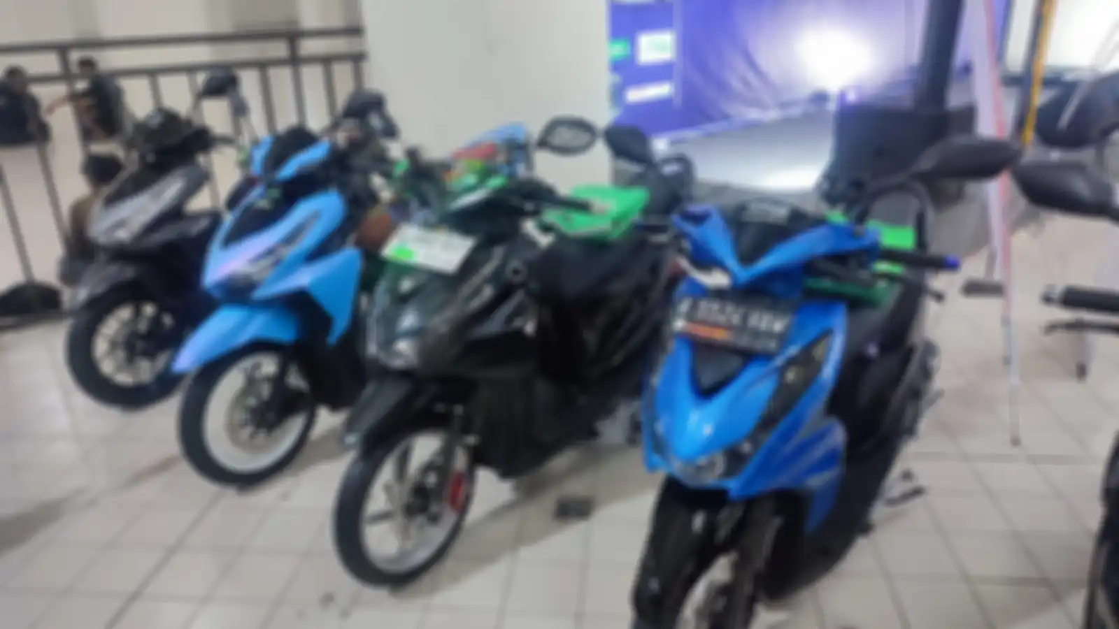 Beberapa modifikasi motor milik rekan ojol yang berpartisipasi di Mix Matic Day.