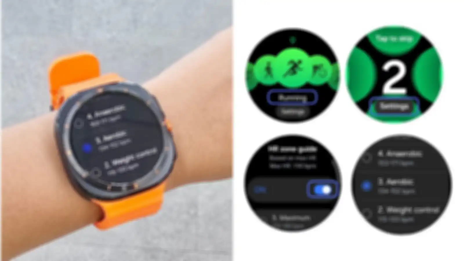 Pengaturan zona HR di Samsung Galaxy Watch