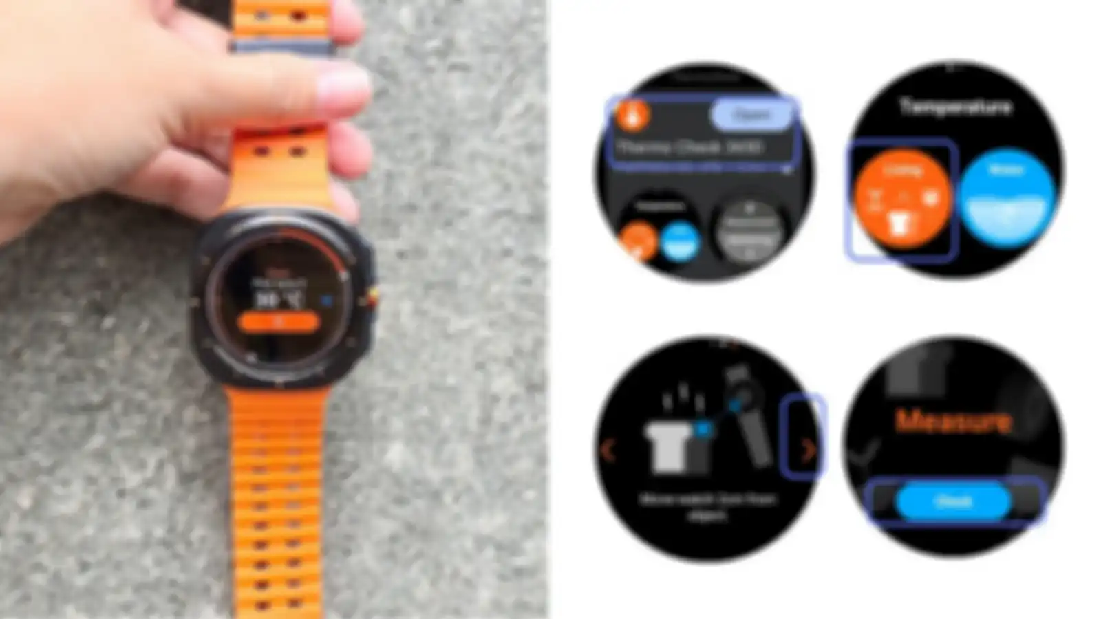 Pengaturan suhu di Galaxy Watch Ultra