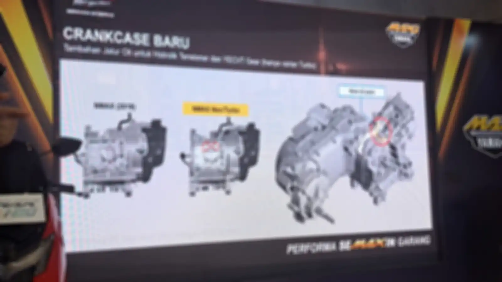 Crankcase baru di Yamaha NMAX Turbo
