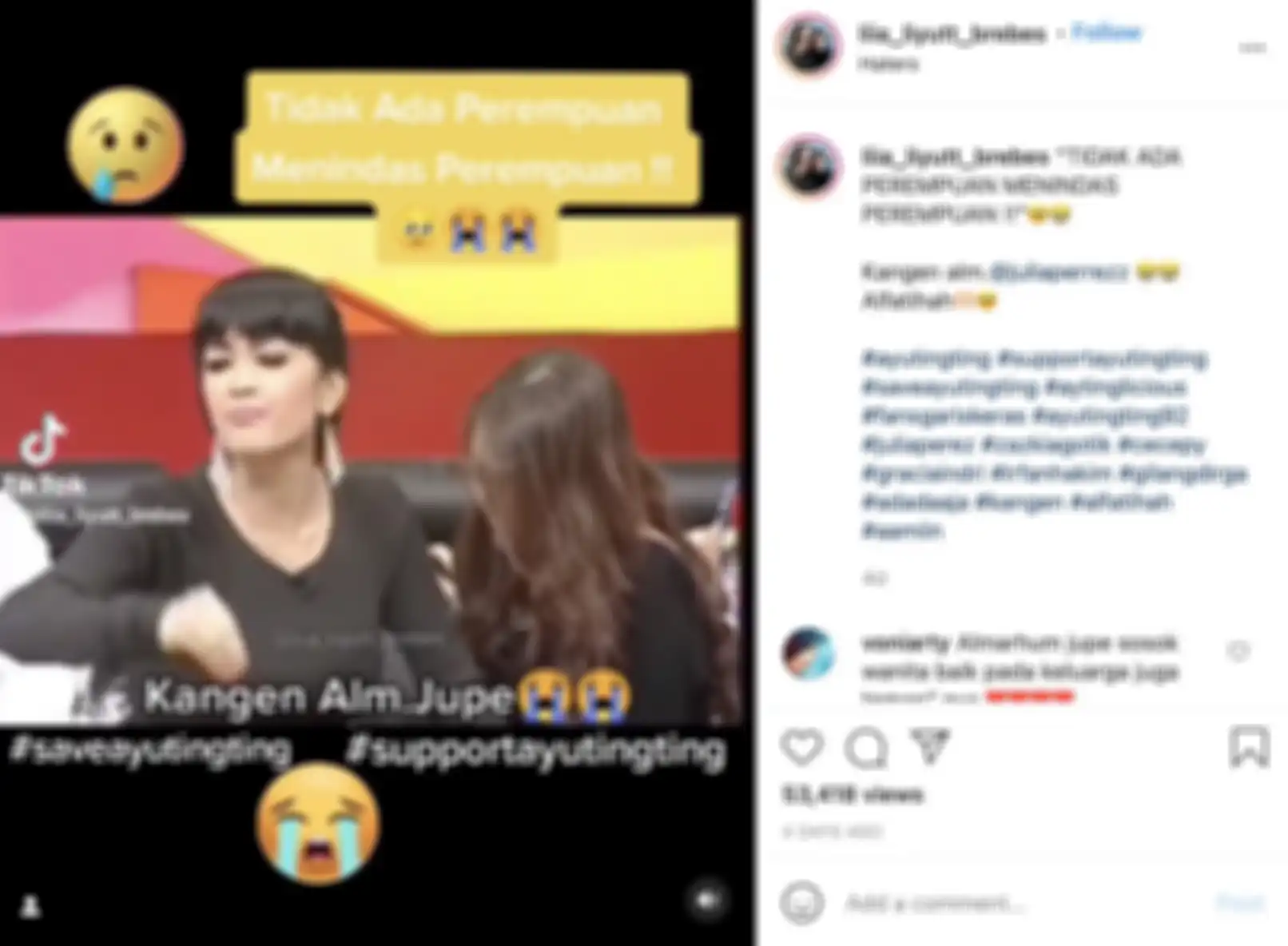 Video tahun 2016 saat Julia Perez bela Ayu Ting Ting