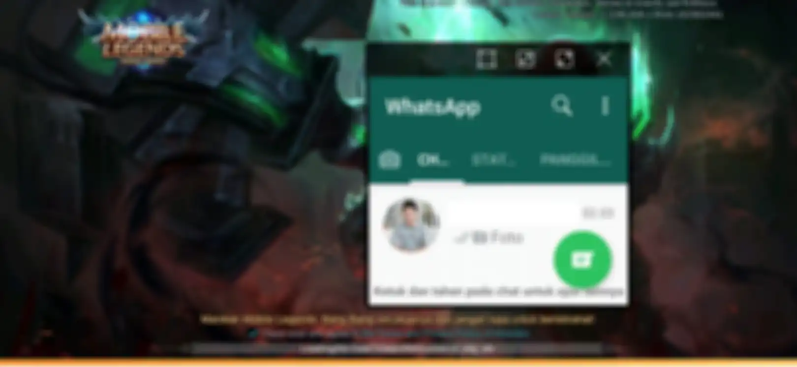 Bermain game sambil chatting