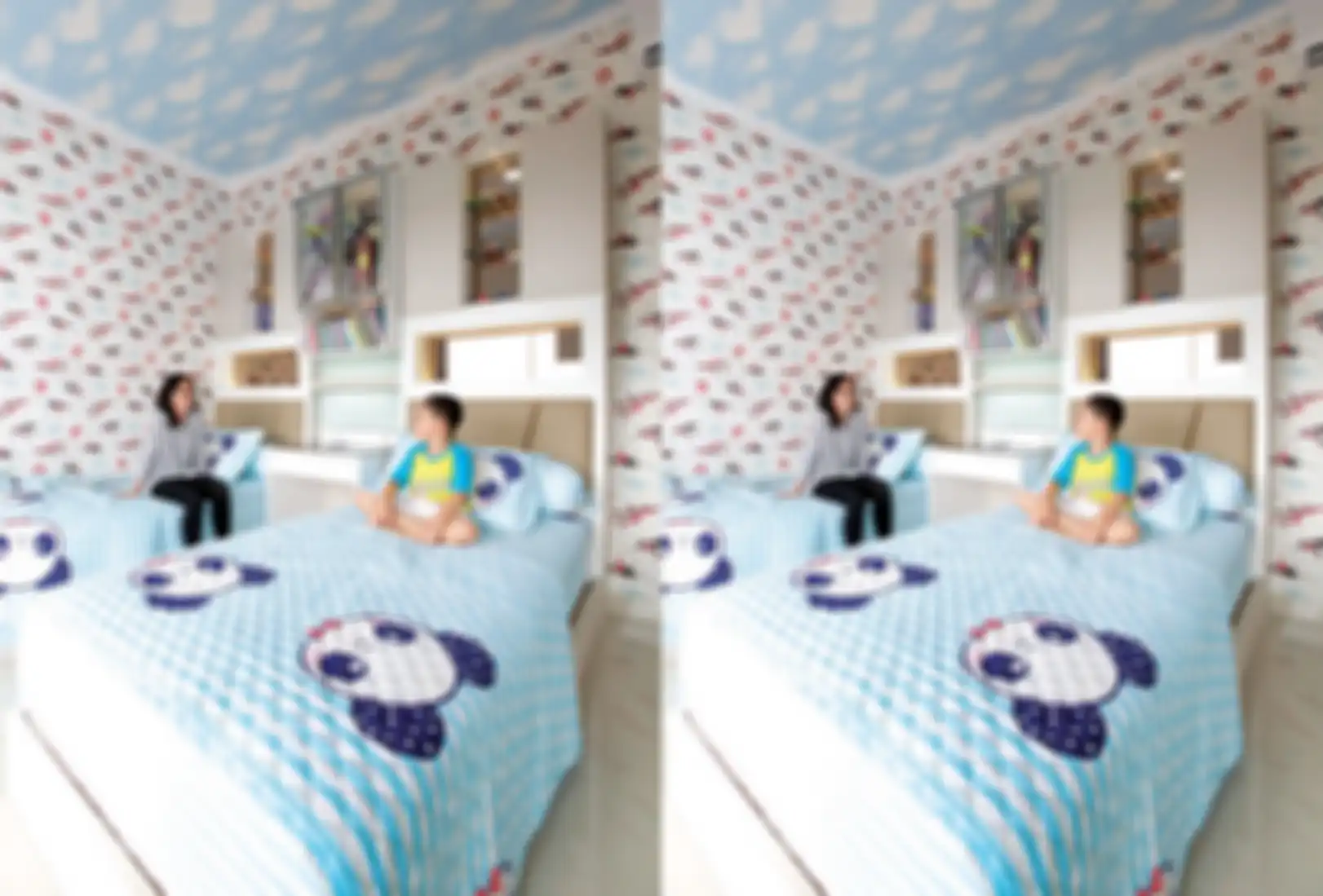 Kakak Beradik Ini Makin Betah di Kamar Semenjak Rubah Suasana Kamar, Bak Terbang di Angkasa!