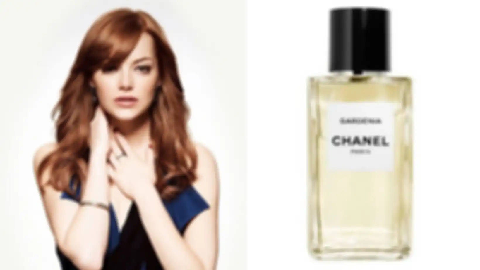 Emma stone dengan parfum favoritnya