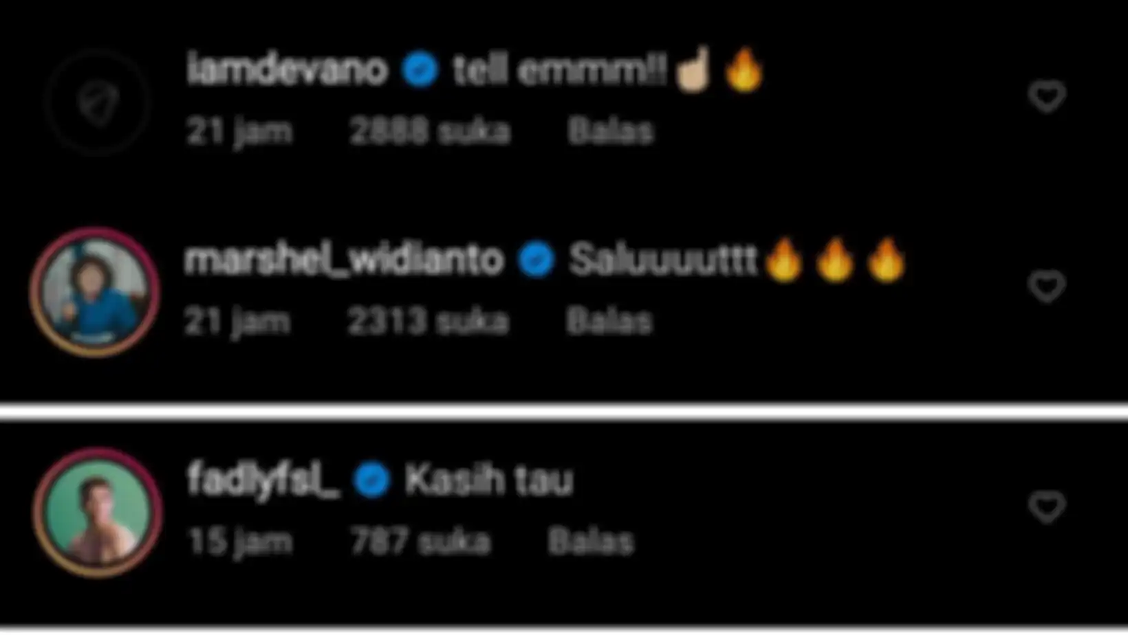 komentar seleb di akun IG Jefri Nichol