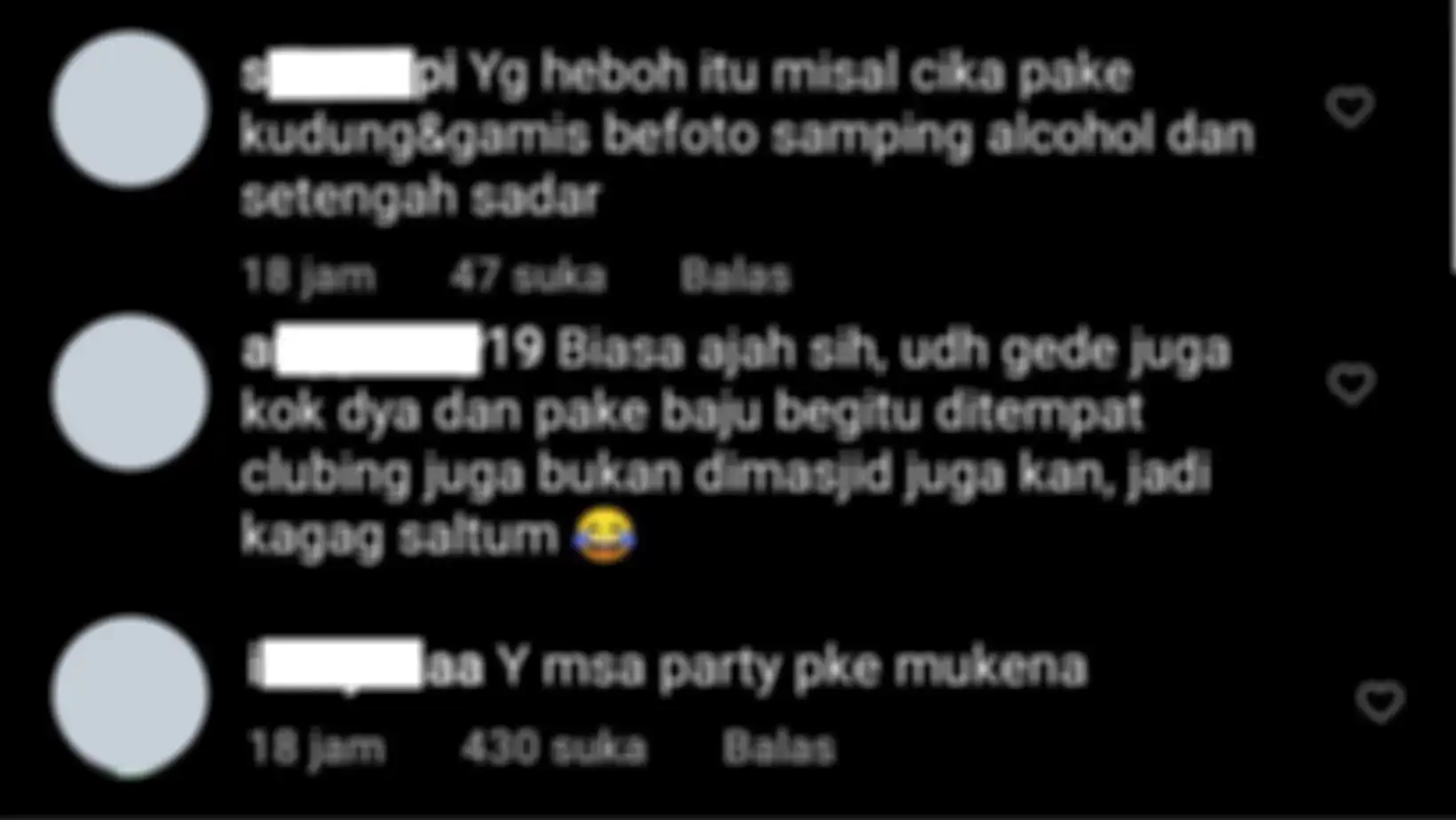 komentar netizen bela Chandrika Chika