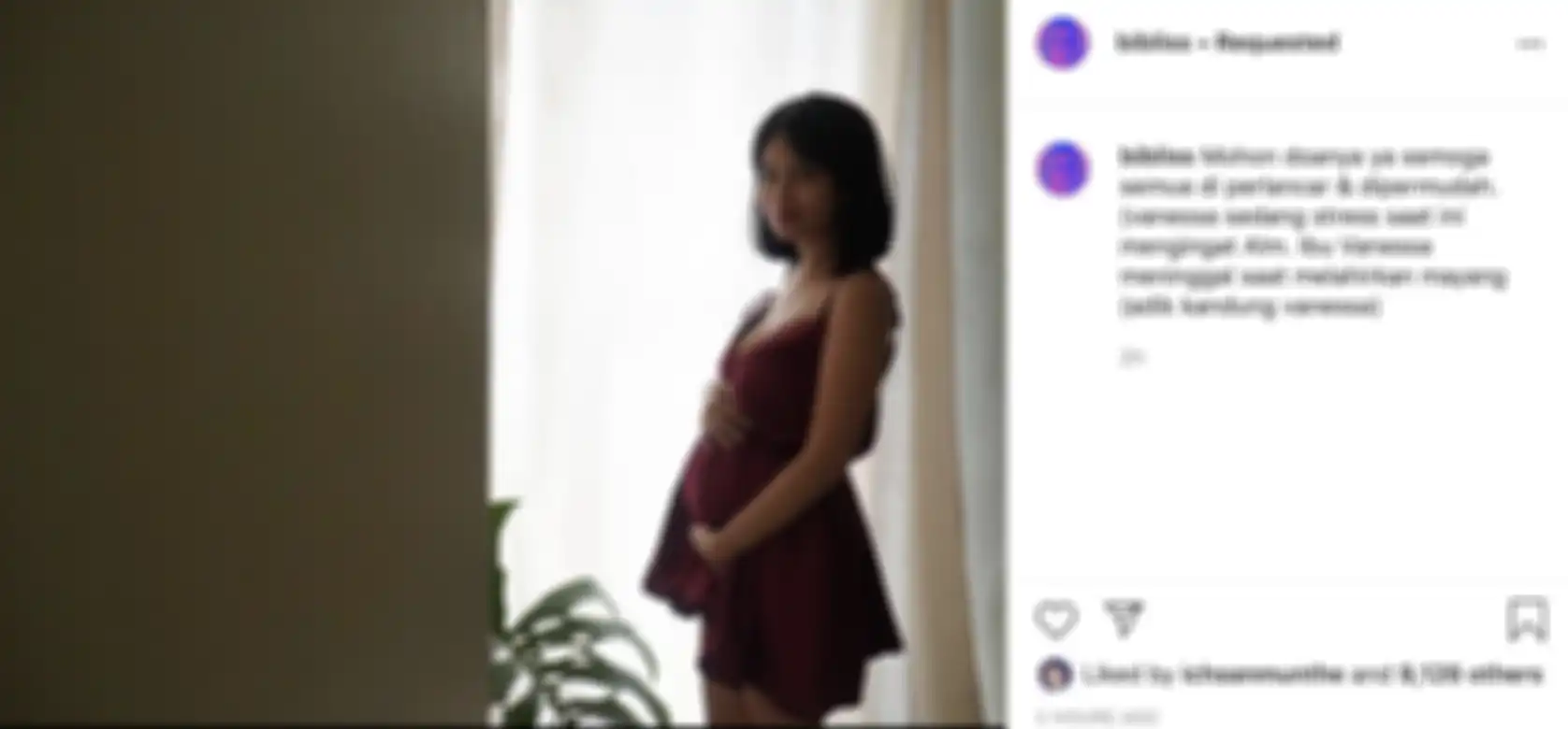 Bibi Ardiansyah menyebutkan kalau istrinya, Vanessa Angel, sedang stres jelang melahirkan.