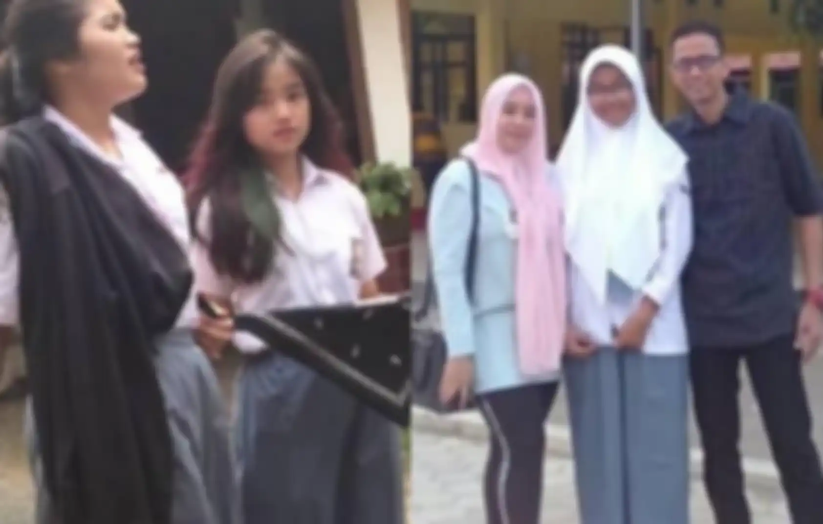 Fuji dan Mayang saat SMA 