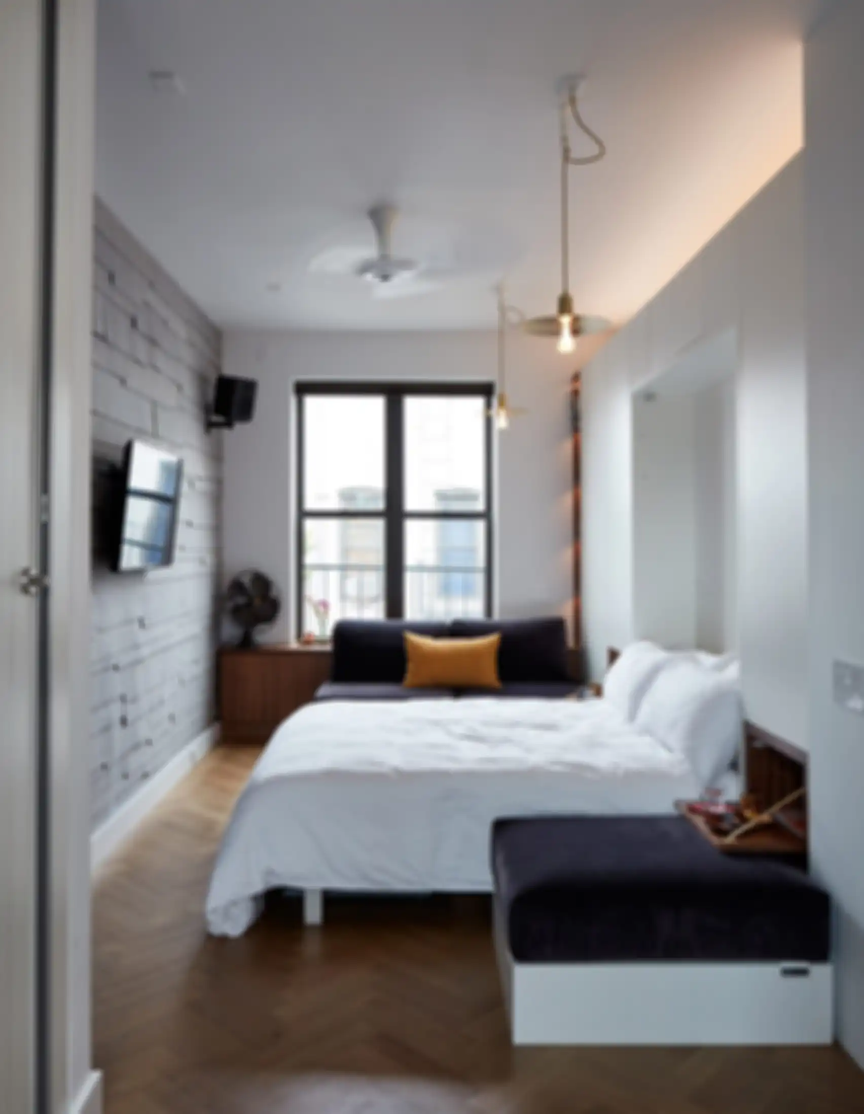 Ilustrasi apartemen mungil.