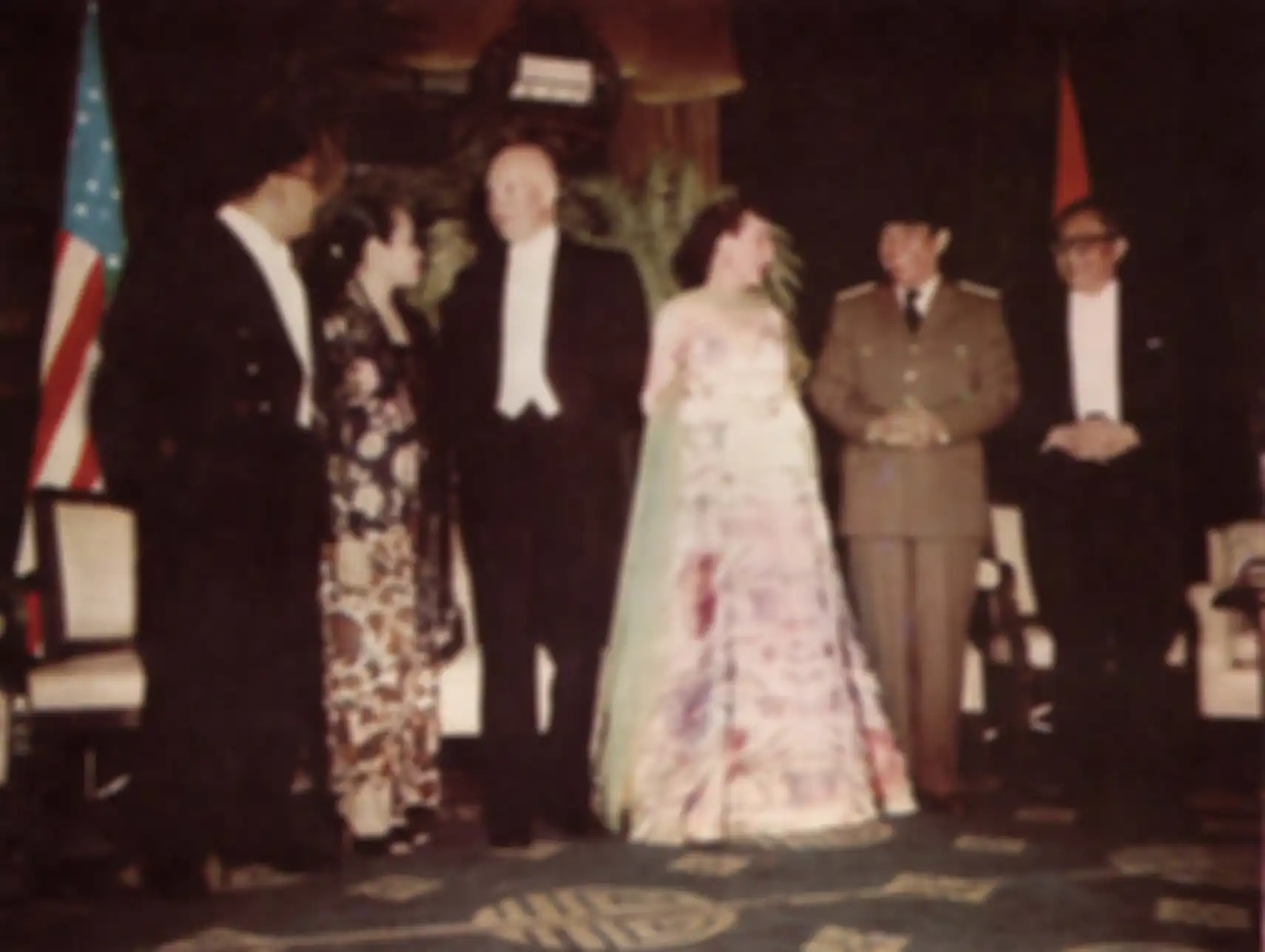 Ruslan Abdulgani, Ny. Moekarto, Presiden Dwight Eisenhower dan Ibu Negara Mamie Eisenhower, Presiden Soekarno, Moekarto Notowidigdo di Amerika Serikat.