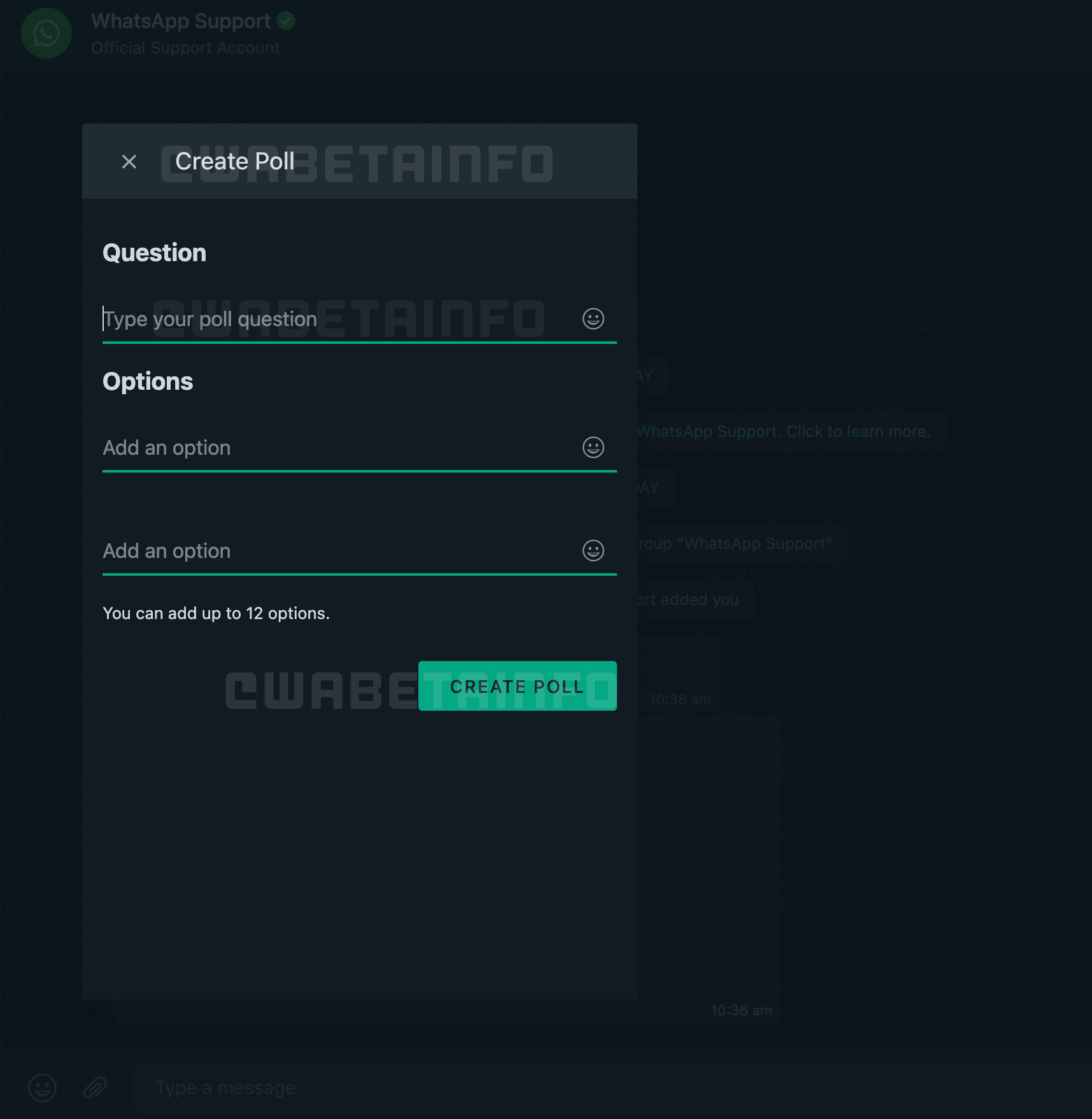 Fitur Polling di grup WhatsApp Desktop