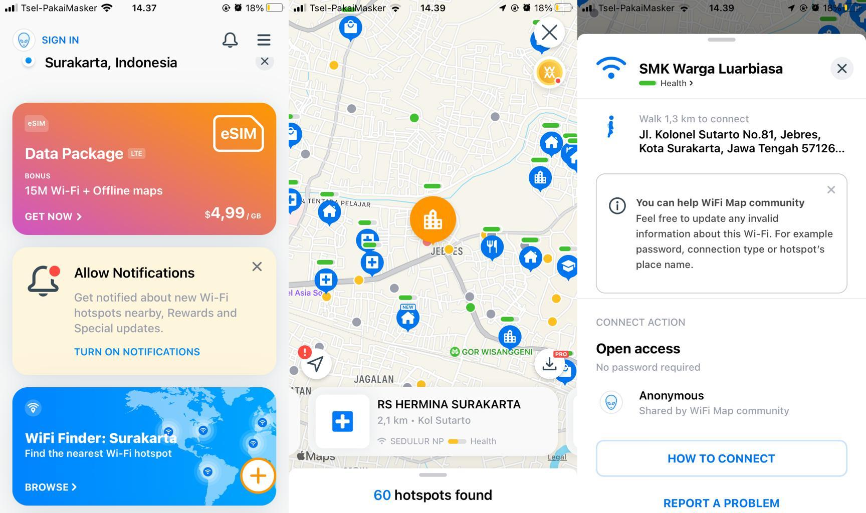 Cara melihat WiFi gratis di sekitarmu