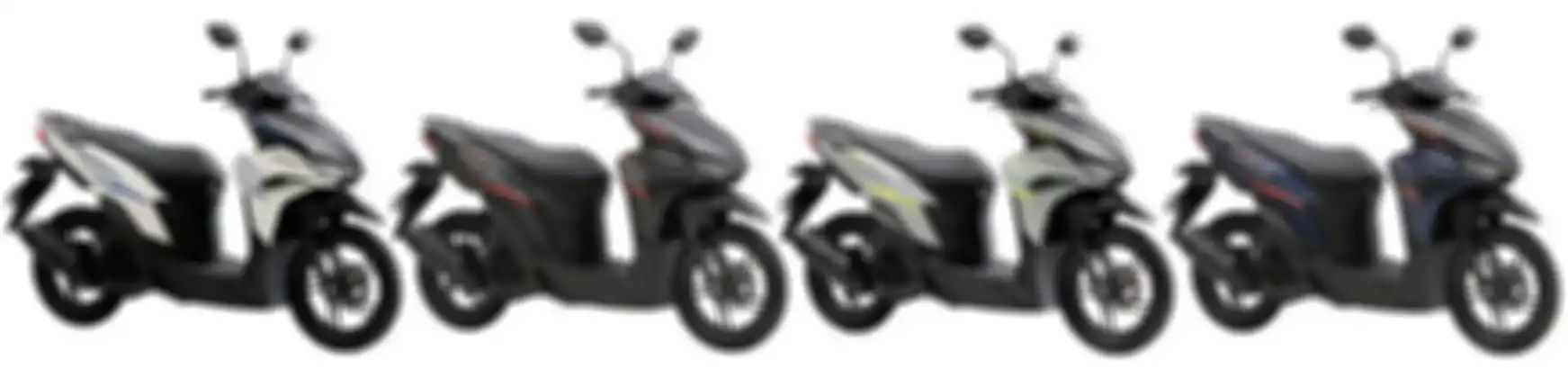Pilihan warna motor matic baru Honda Click 125 2025 standard version.