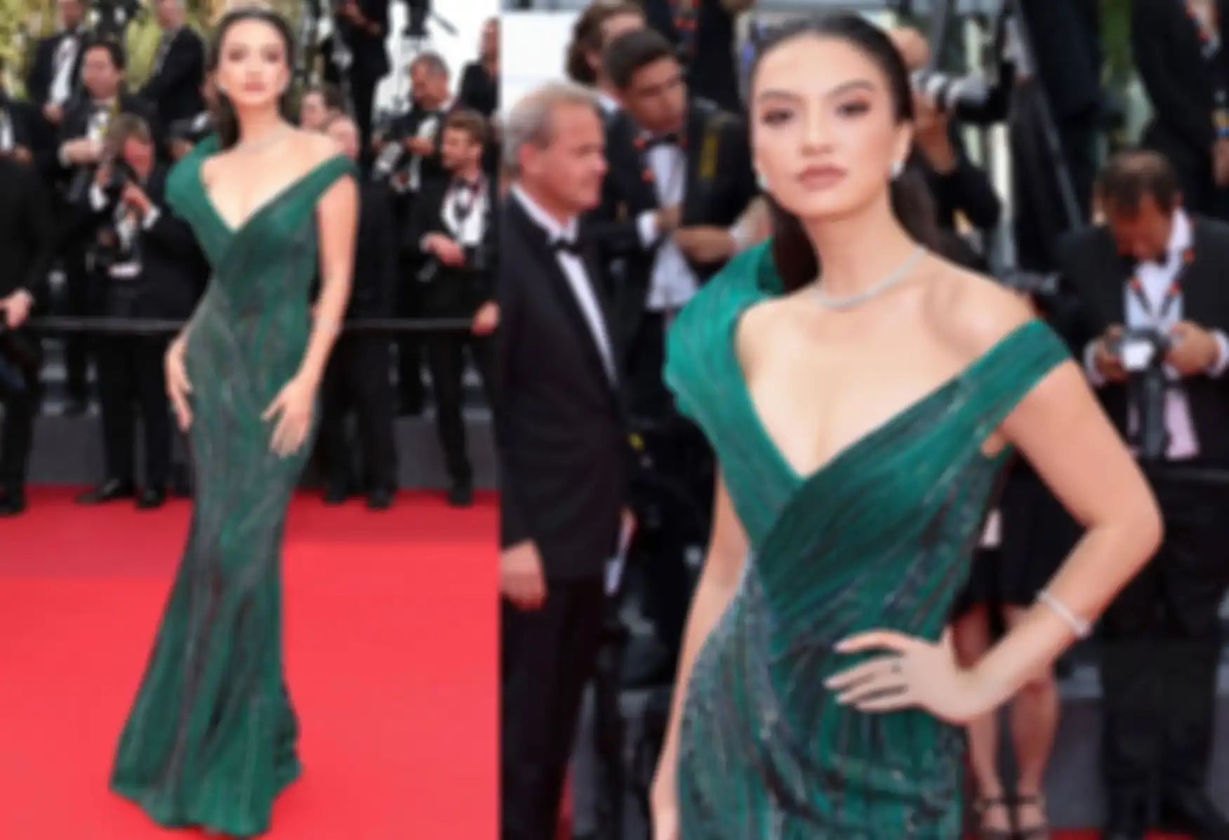 Melenggang di Karpet Merah Cannes Film Festival 2022, Pesona Raline Shah dalam Balutan Gaun Mewah Bertabur Perhiasan Bvlgari, Total Outfitnya Bikin Merinding!