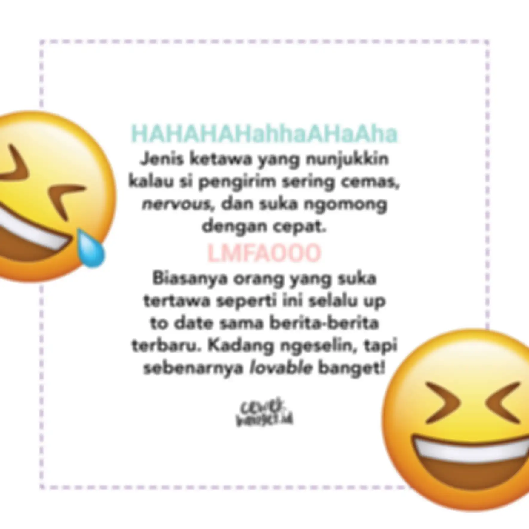 jenis ketawa 