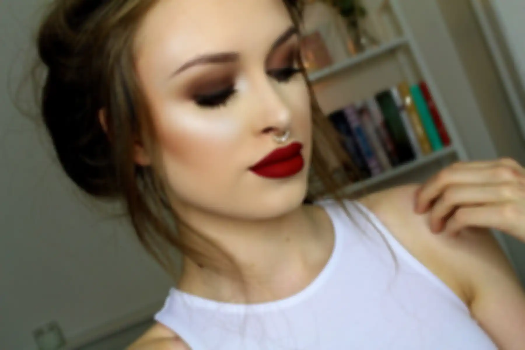 lipstik matte deep red