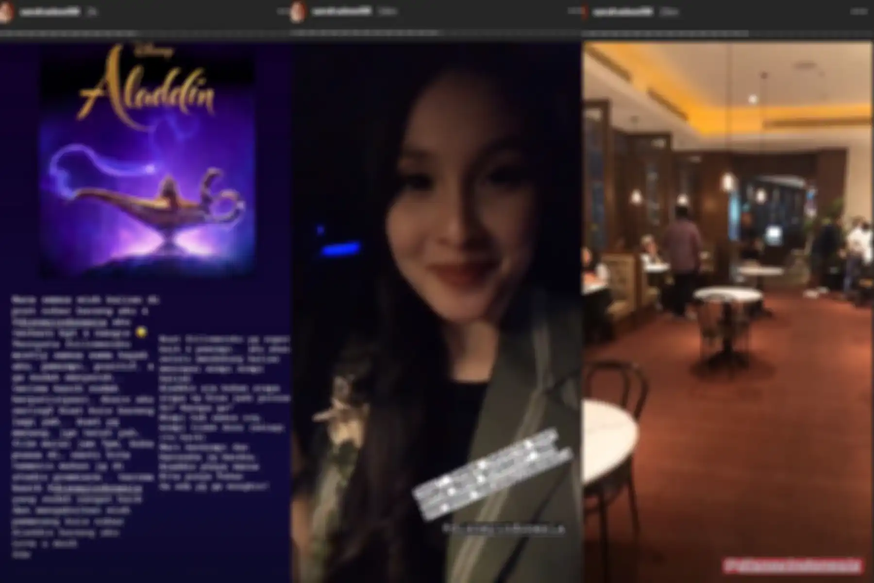 Sandra Dewi langsung nonton Aladdin setelah sampai Indonesia