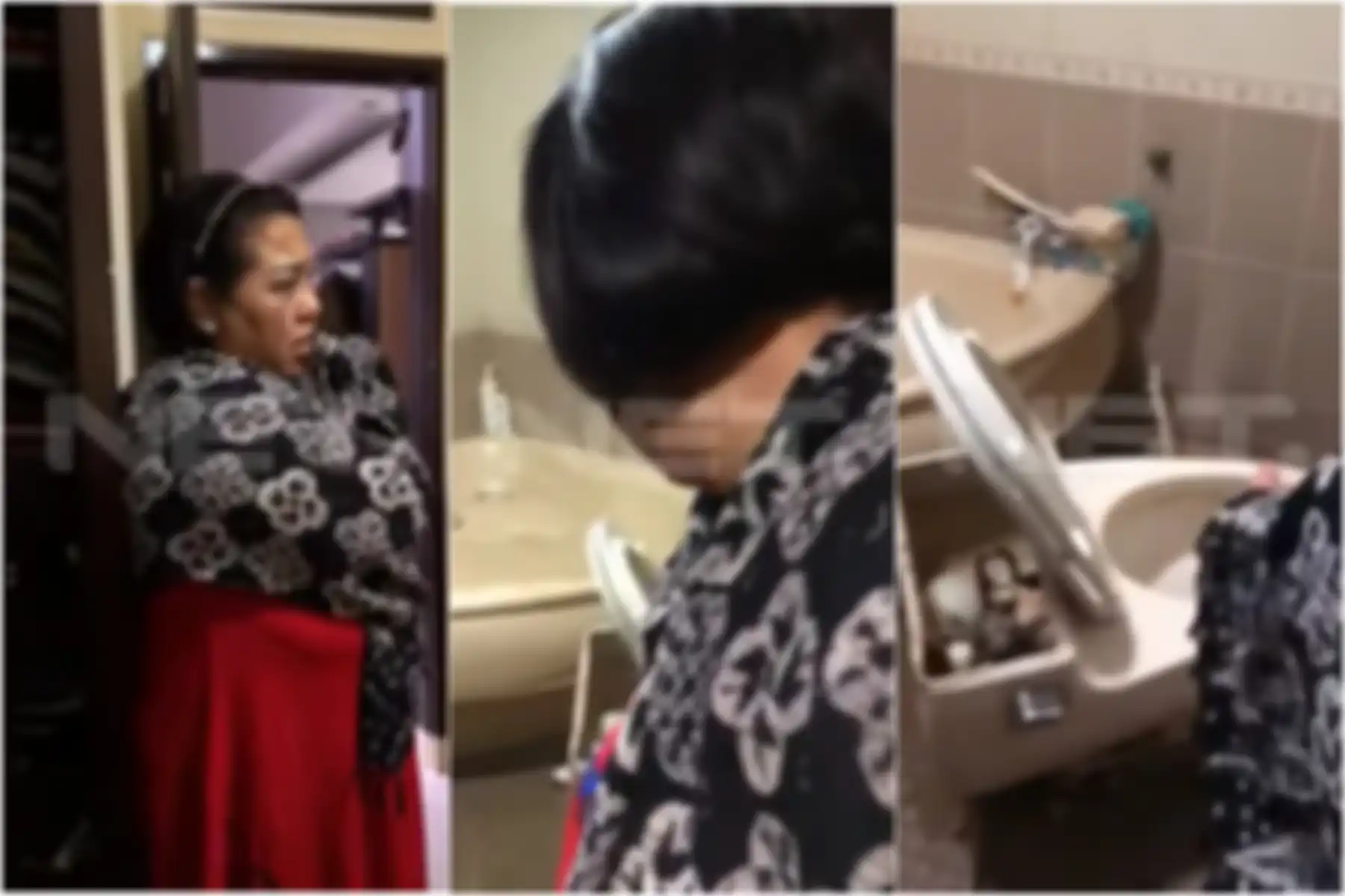 Nunung tunjukkan tempatnya membuang sabu miliknya