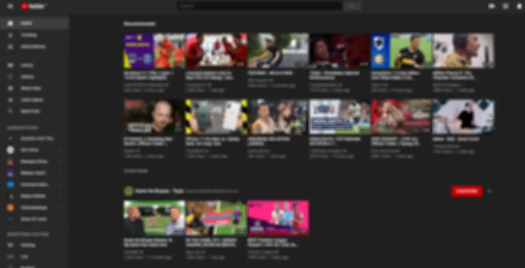 Tampilan YouTube