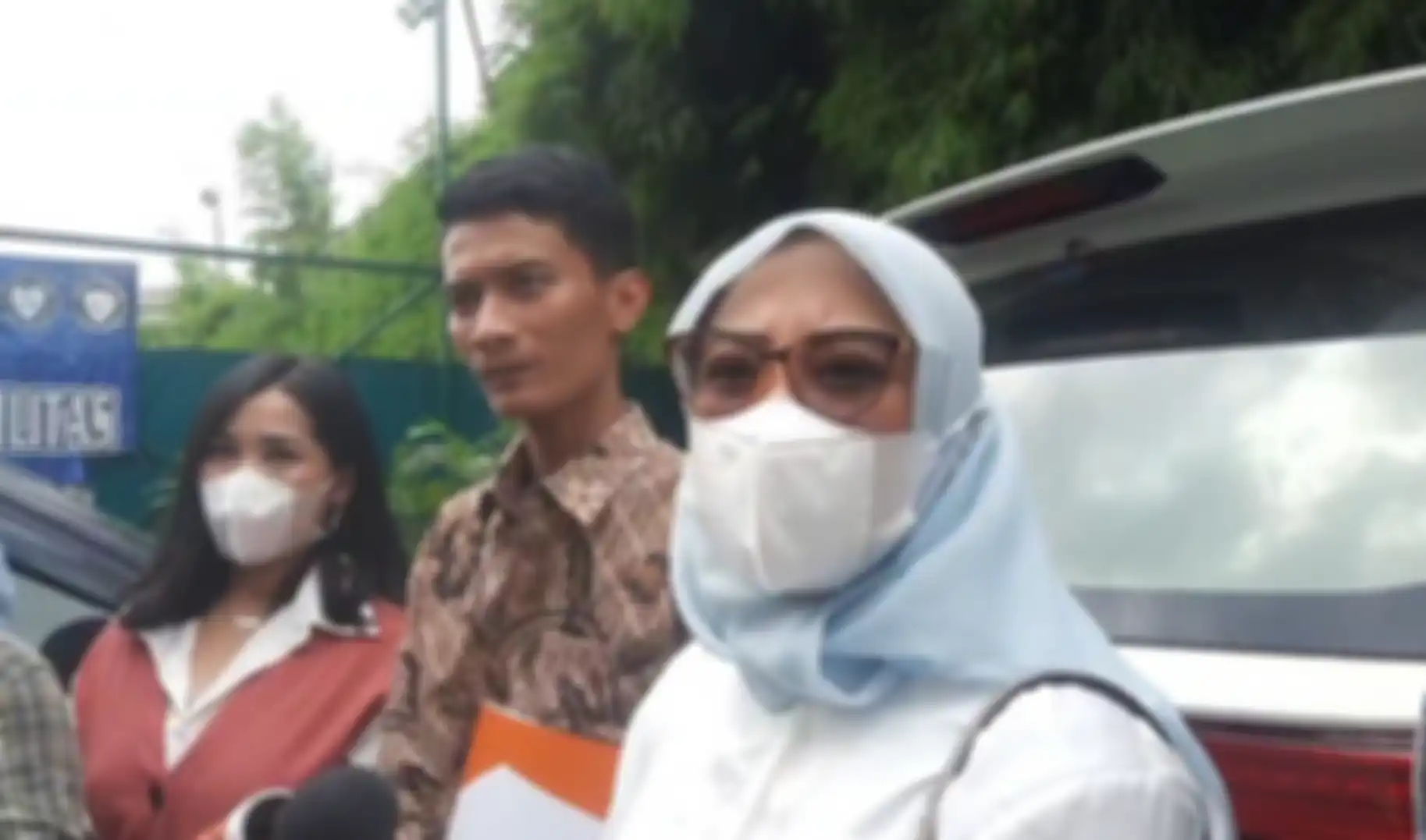 Puput saat ditemui di Pengadilan Agama Jakarta Pusat, pada Senin (28/03/2022).