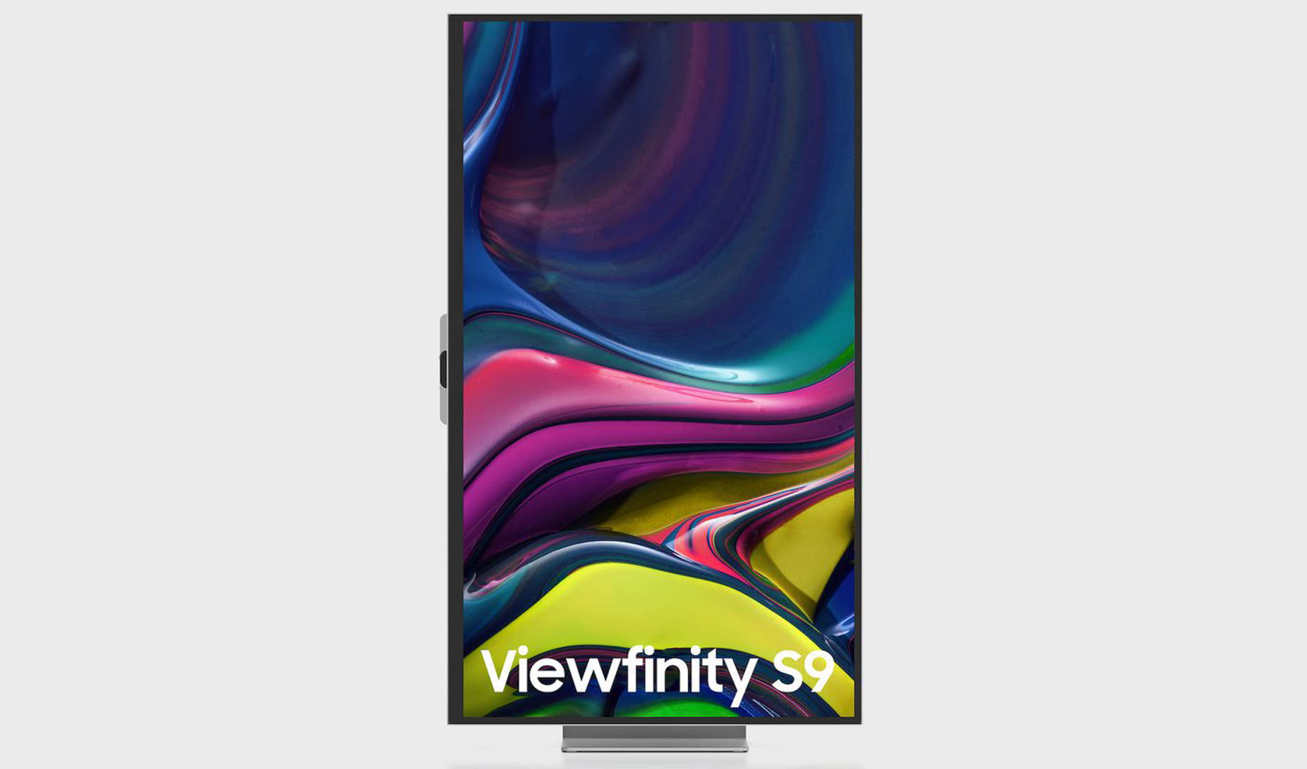 Tampilan Viewfinity S9 secara vertikal