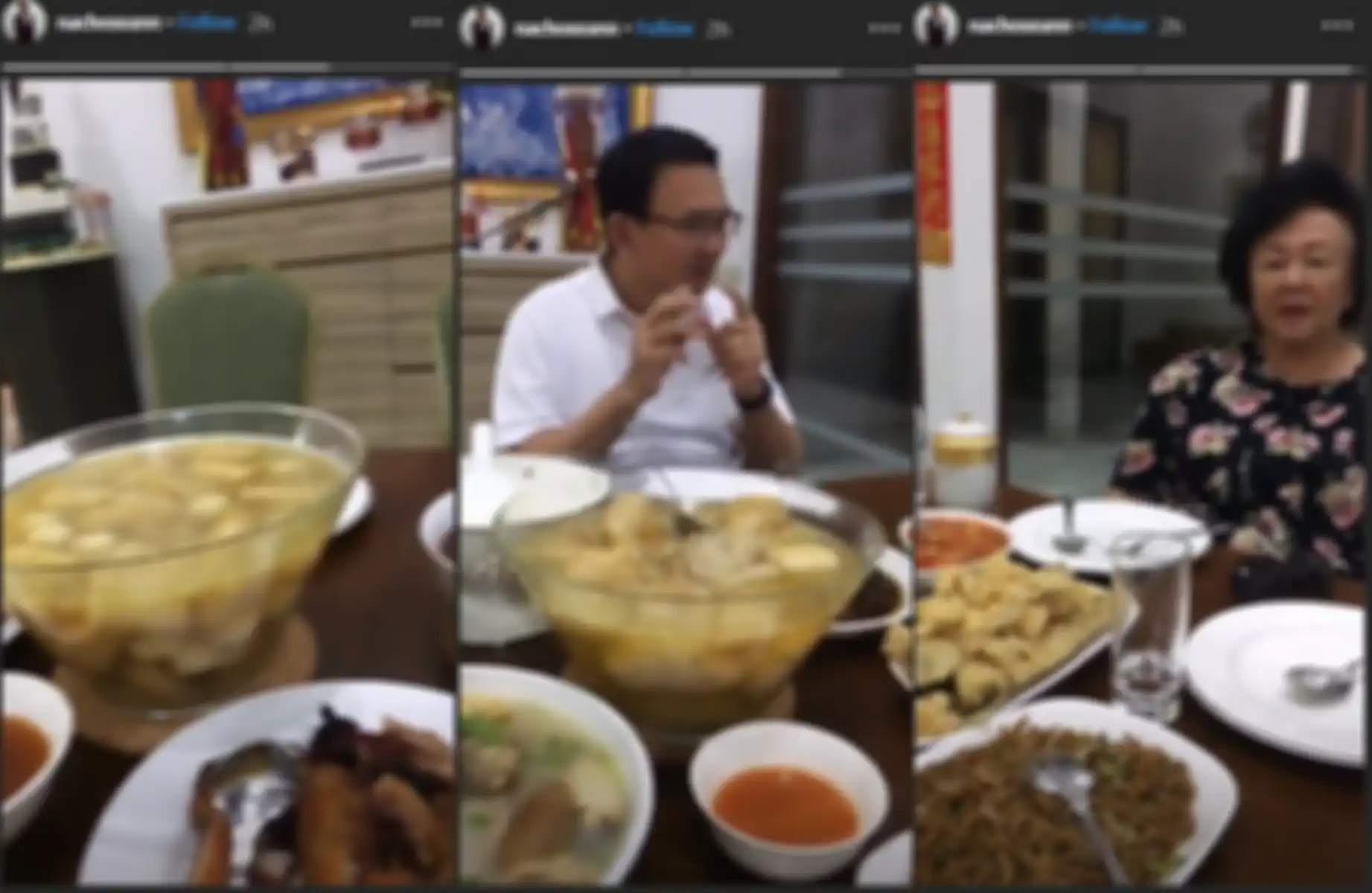 Ahok habiskan malam Tahun Baru Imlek 2019 bersama Sean dan ibunya