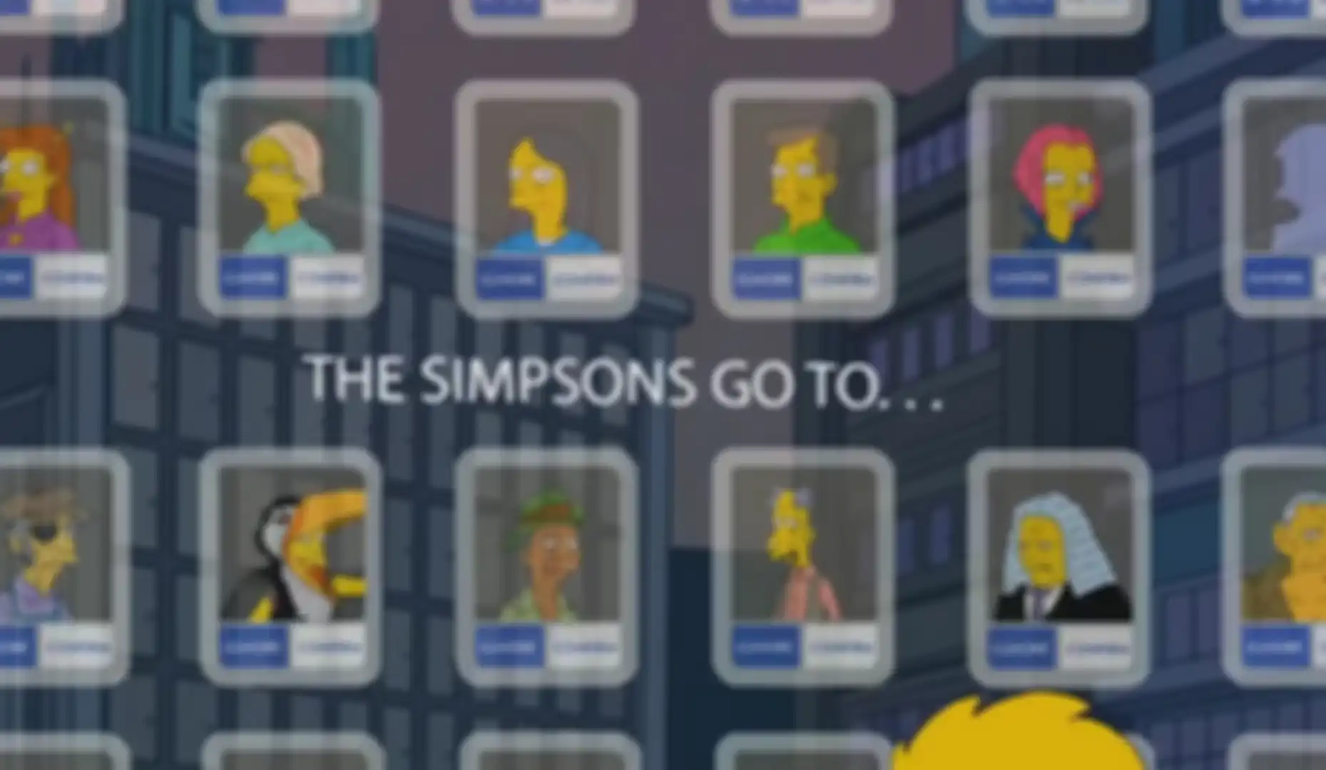 Ilustrasi dunia digital di serial The Simpsons yang disinyalir adalah Metaverse.