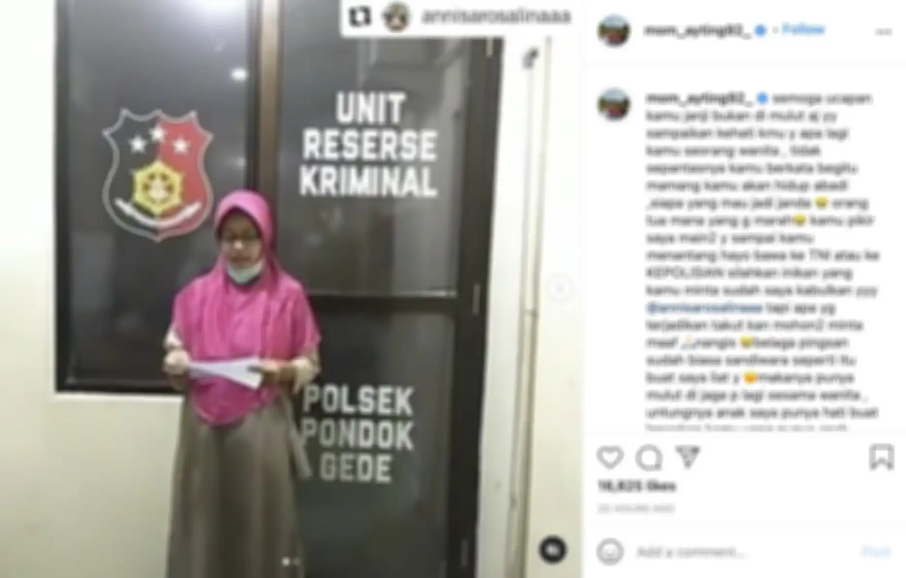 Video permintaan maaf Annisa yang diunggah ulang ibu Ayu Ting Ting
