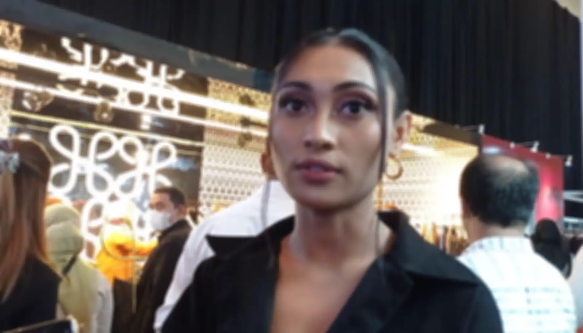 Novia Bachmid saat ditemui di acara MUFFEST 2022 di kawasan Sudirman, Jakarta Selatan, Sabtu (23/4/2022).