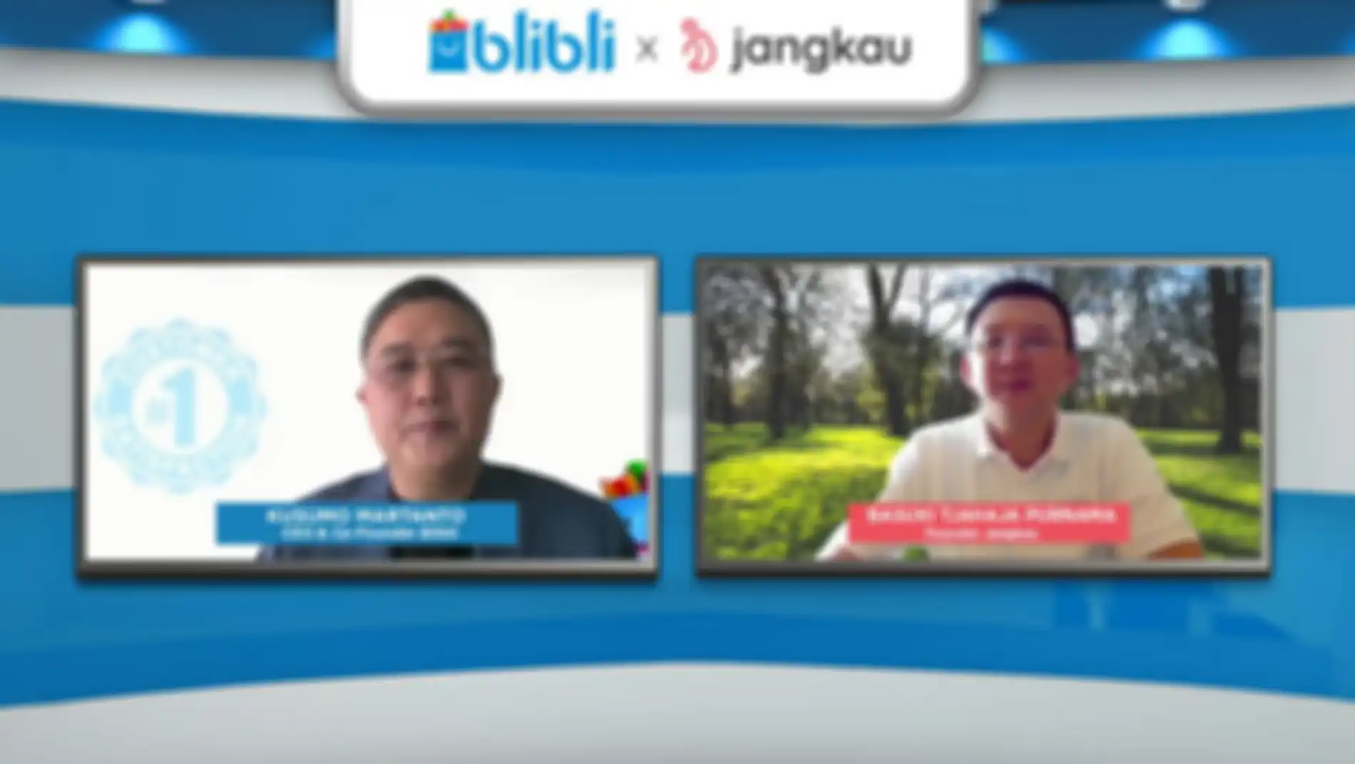 Suasana konferensi pers peluncuran Blibli x Jangkau, Senin (21/12).