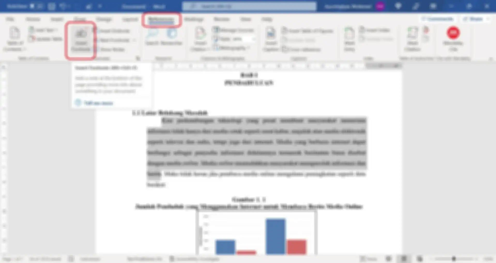 Cara membuat footnote dengan nomor berurutan secara otomatis