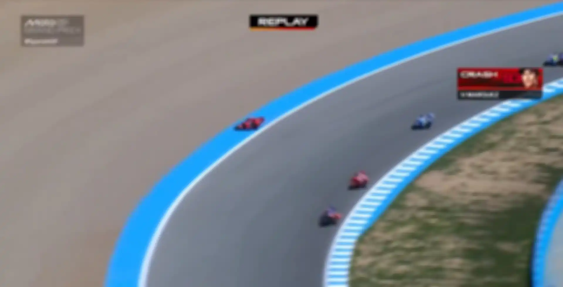 Momen Marc Marquez terjatuh di MotoGP Spanyol 2025.