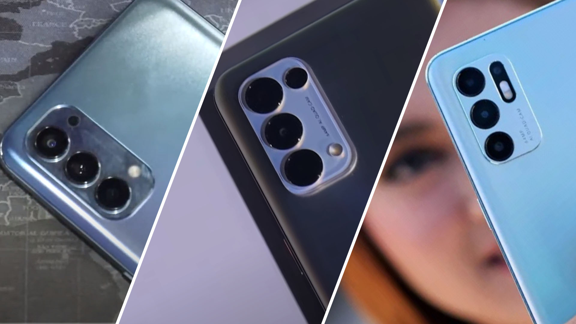 macam-macam tonjolan kamera OPPO Reno 4 (kiri), Reno5 (tengah), dan Reno6 (kanan)