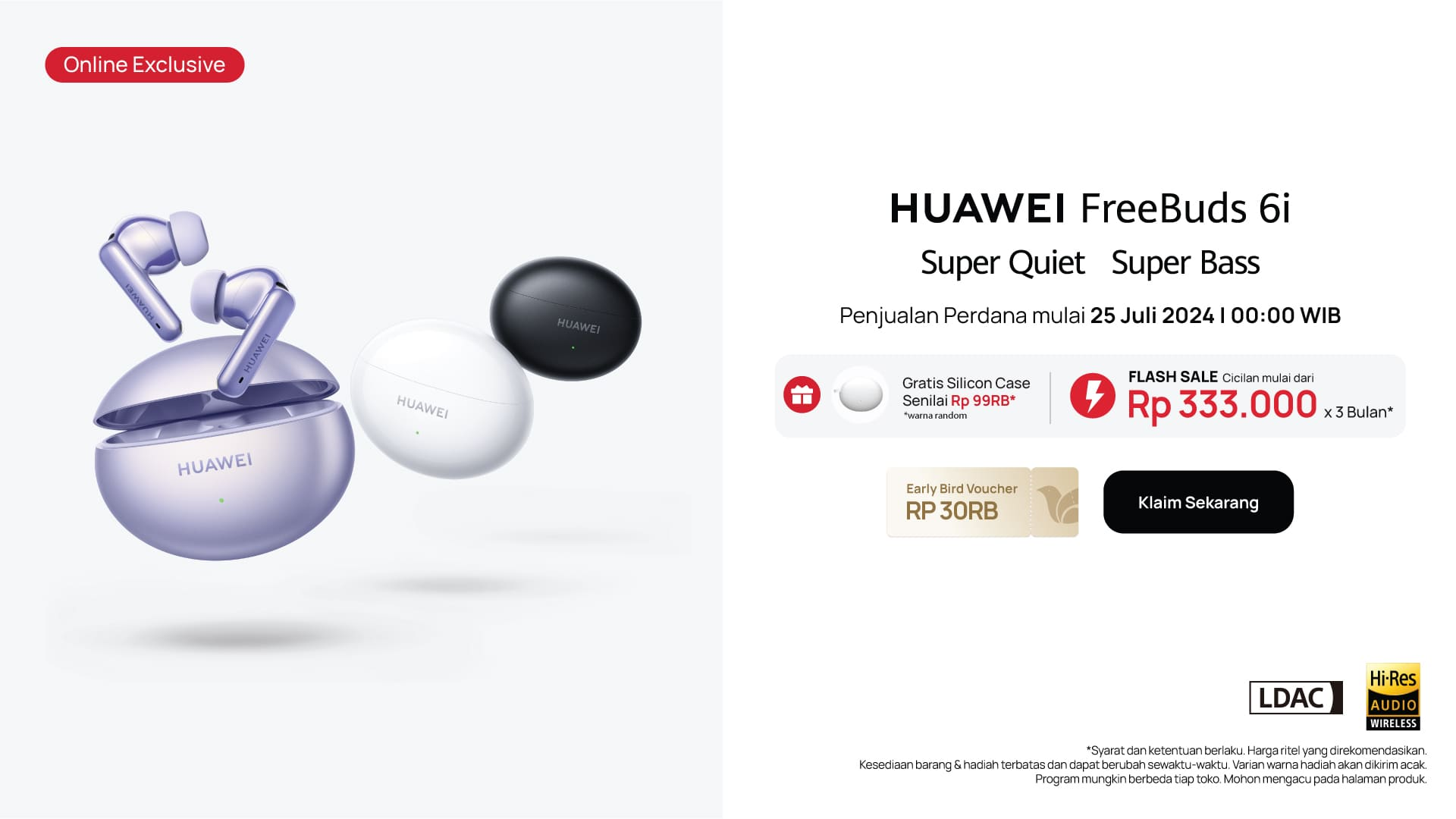 promo Huawei Freebuds 6i